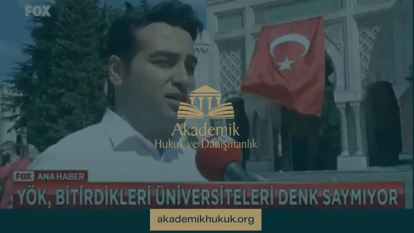 Akademik Hukuk FOX Ana Haber Bülteninde Diploma Denklik Sorununu Anlattı.