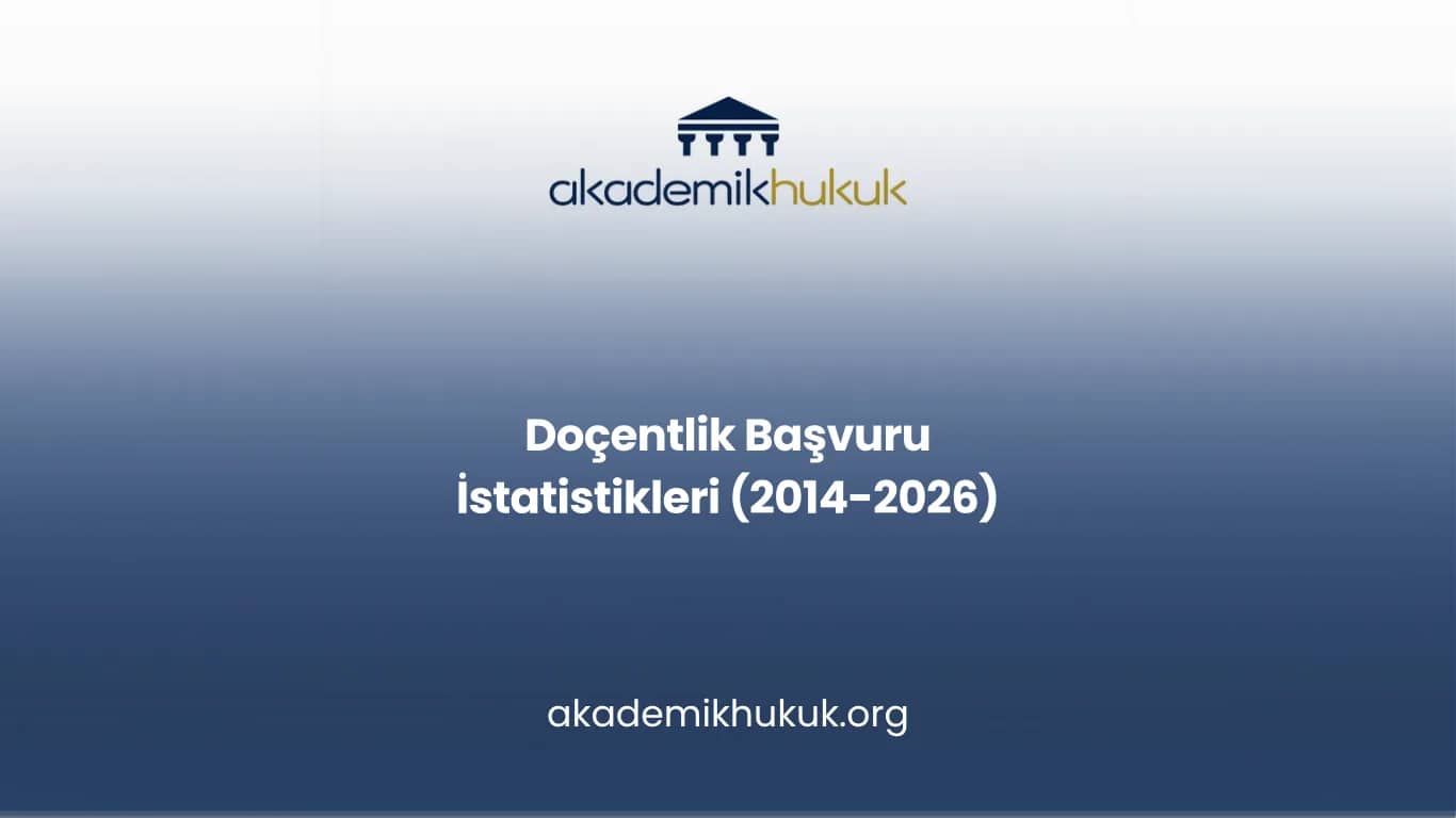 Doçentlik Başvuru İstatistikleri (2014-2026)