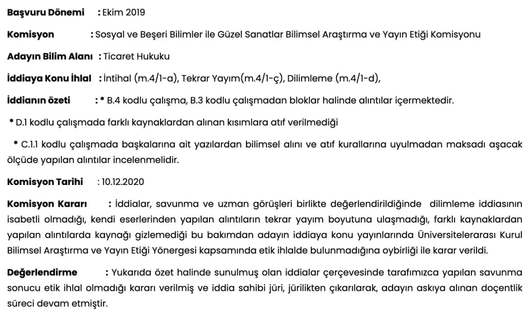 İntihal Etik İhlali