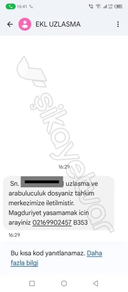 SAHTE UZLAŞMA MESAJLARI, EKL-UZLAŞMA, TA-UZLAŞMA