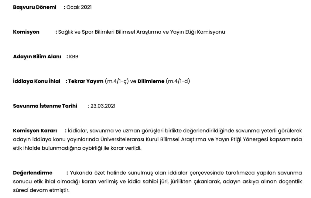 Dilimleme Etik İhlal