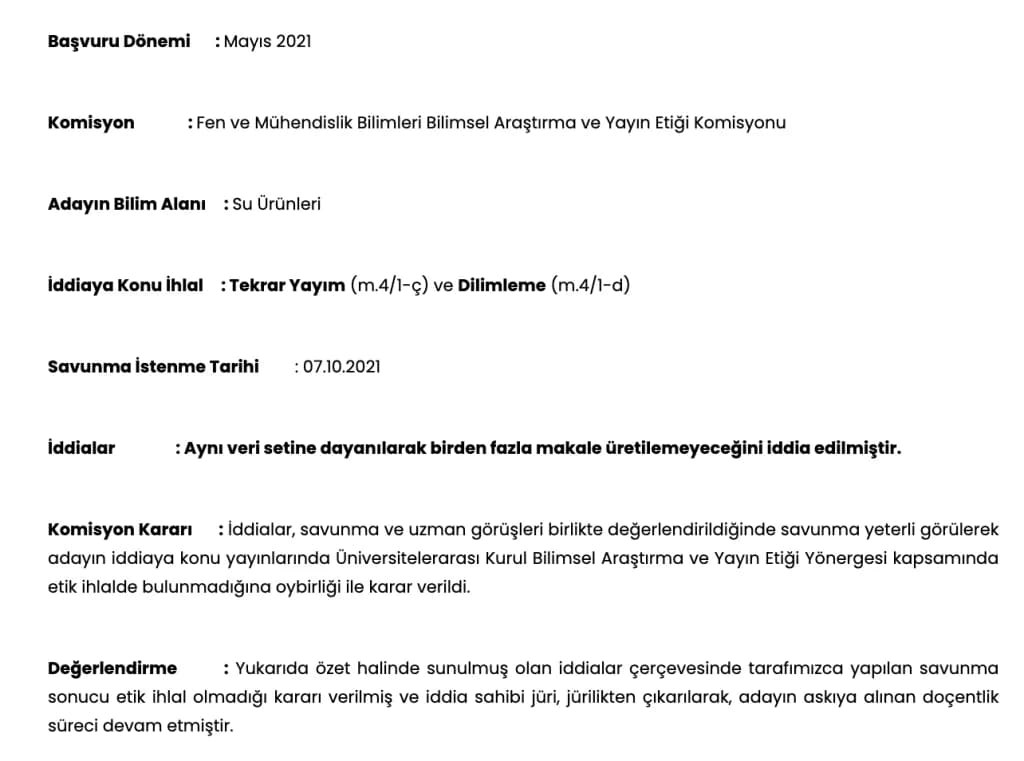 Dilimleme Etik İhlal