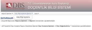Doçentlik Başvuru Sonucu: