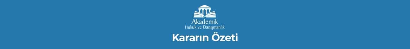 Kararın Özeti