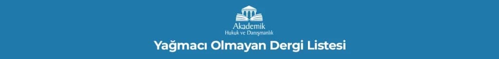 Yağmacı Olmayan Dergi Listesi