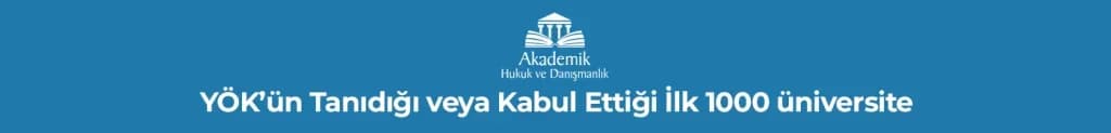 YÖK’ün Tanıdığı veya Kabul Ettiği İlk 1000 üniversite