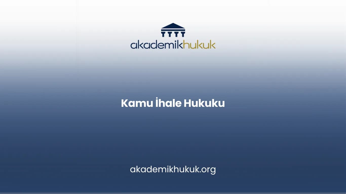 Kamu İhale Hukuku