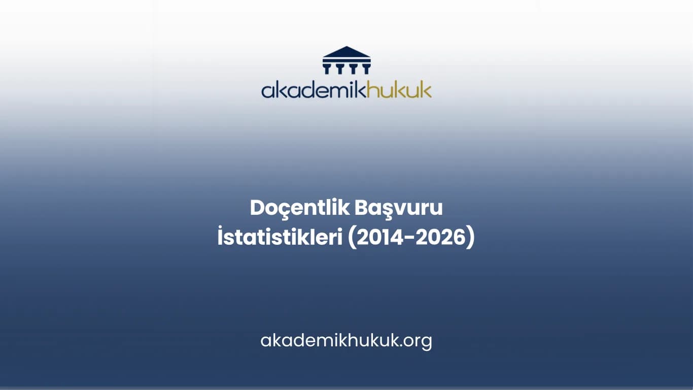 Doçentlik başvuru istatistikleri