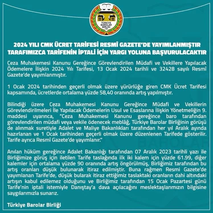 2024 cmk tarifesi