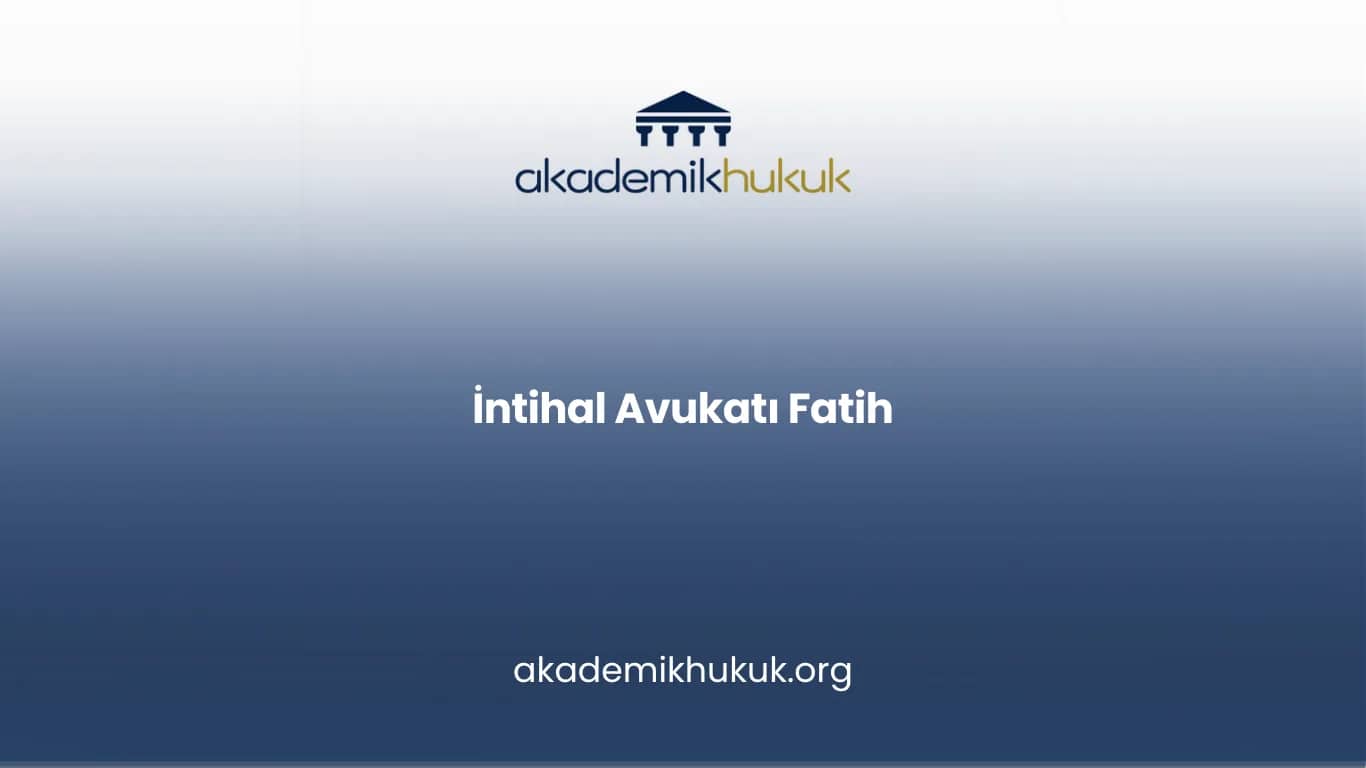 İNTİHAL AVUKATI FATİH