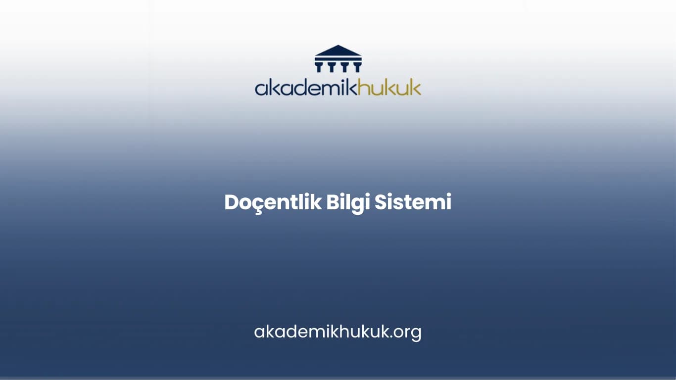 Doçentlik bilgi sistemi