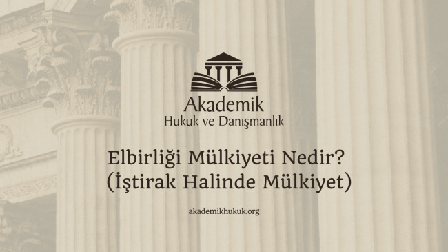 Elbirliği Mülkiyeti Nedir